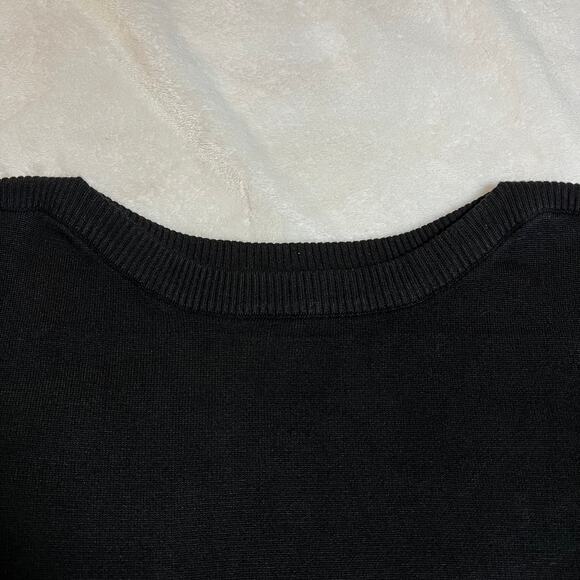 Adrienne Vittadini Boat Neck Split Hem Tunic Knit Sweater Size Medium Neutral - Picture 5 of 9